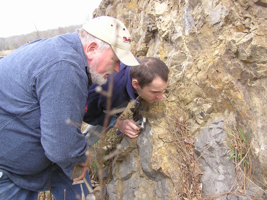 examining the geologic layers