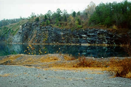 quarry filled with water