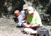 Pam, Bob and Greg searching for Eotrachodon orientalis dinosaur fossils